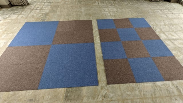 オフィス移転時のタイルカーペット塗装
